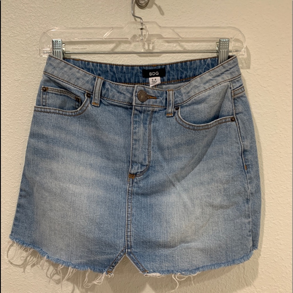 Urban Outfitters BDG lightwash high rise skirt
